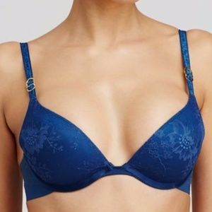Stella McCartney Lace Plunge Royal Blue Bra 93-109